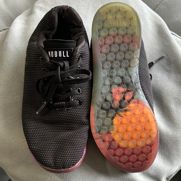 NOBULL Shoes - NOBULL Black Sneakers with Multicolor Sole